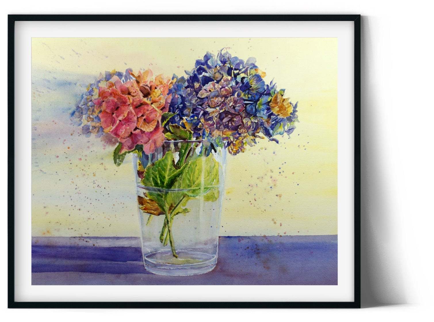 HORTENSIAS FLOWER BOUQUET | Watercolour flowers painting - Image 5