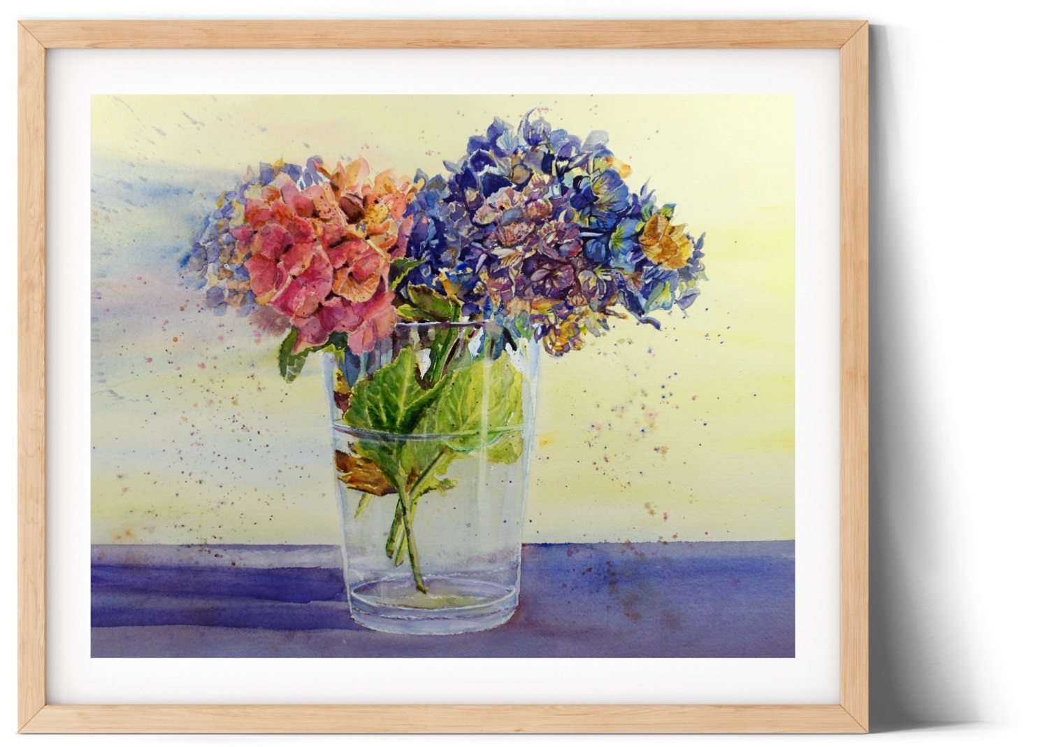 HORTENSIAS FLOWER BOUQUET | Watercolour flowers painting - Image 4