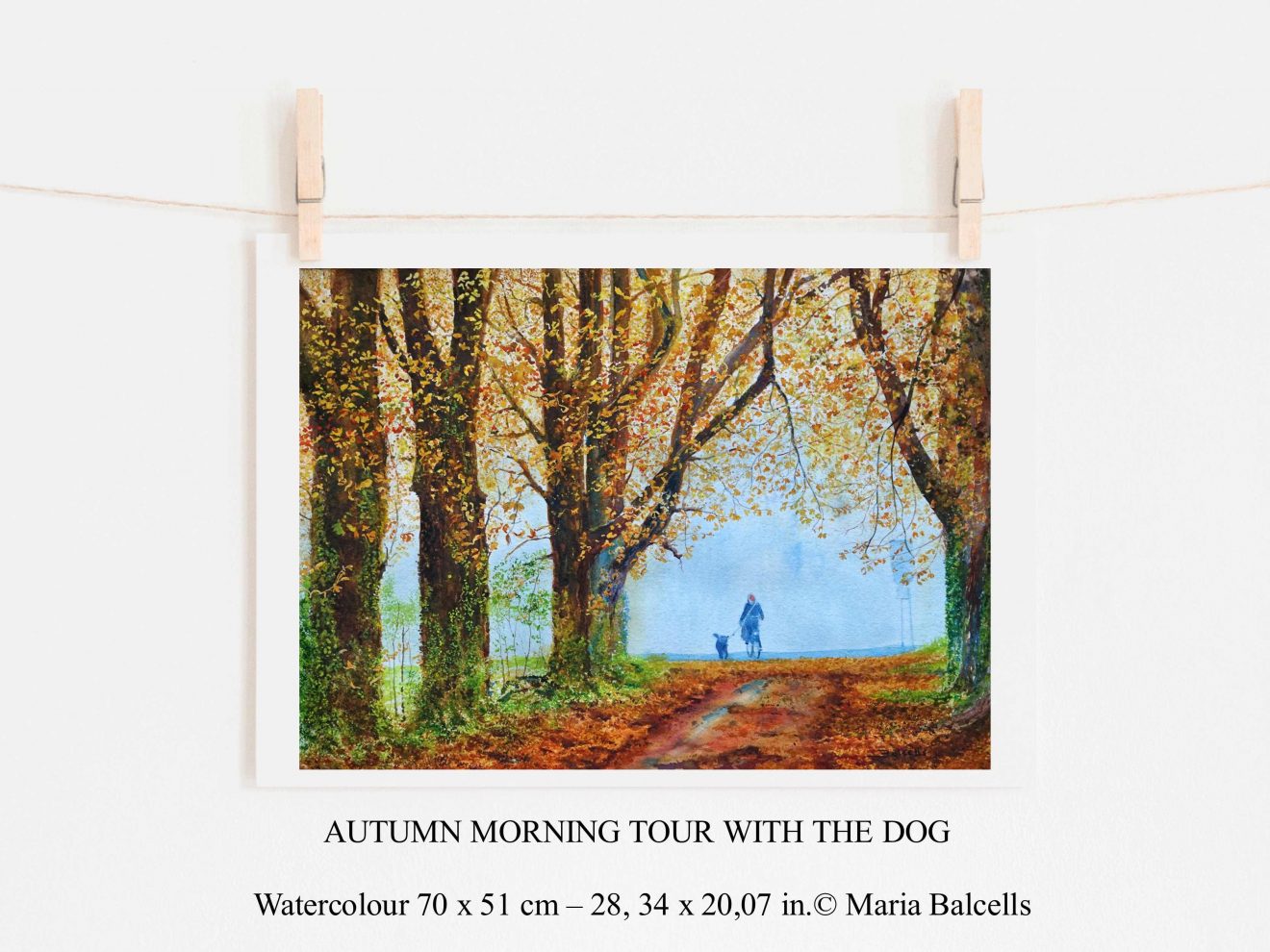Watercolour Autumn Landscape