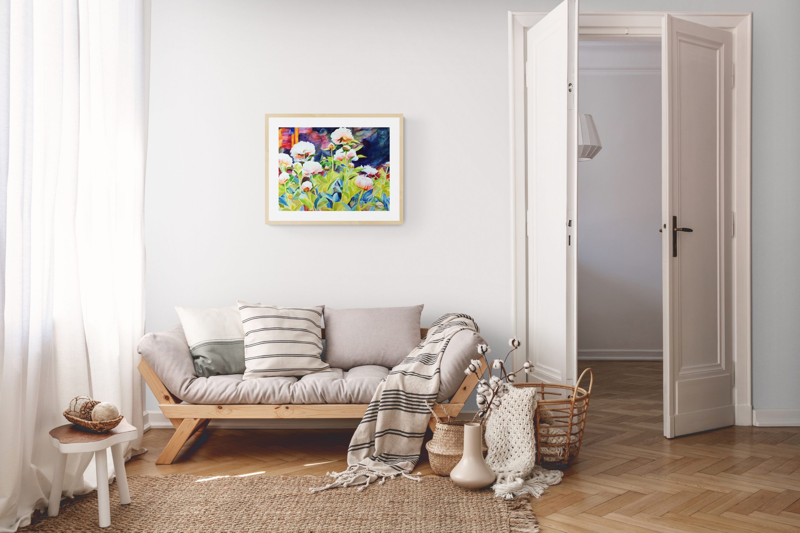 PEONIES OF MY GARDEN | Watercolour flowers painting - Image 4