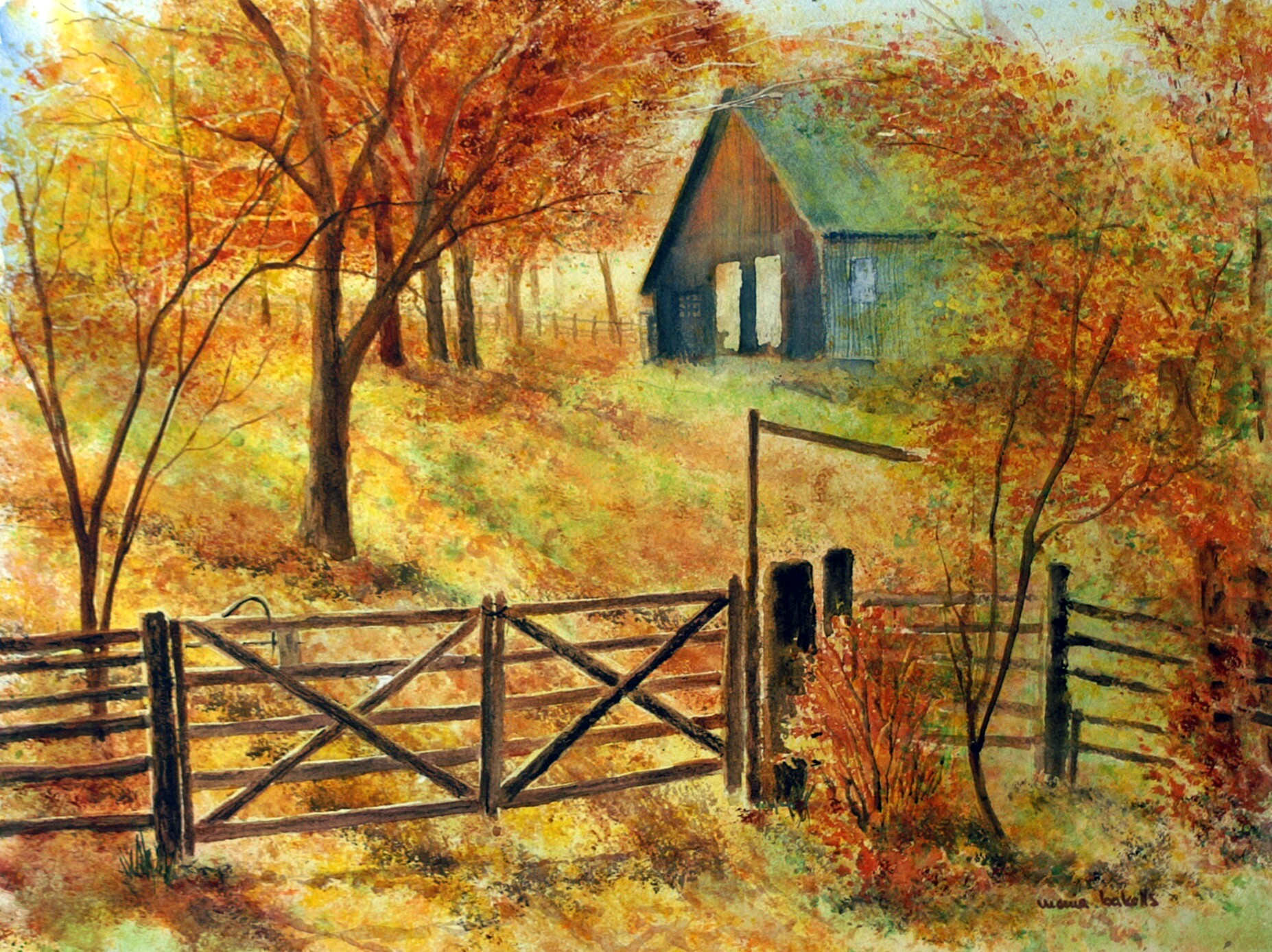 AUTUMN PURE - 42 x 56 cm - 16 x 22 in