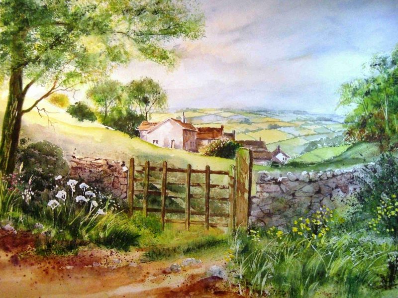 COUNTRY FARM 42 x 56 cm -16 x 22 in. Portf 1